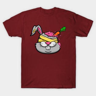 Brain Rabbit Head T-Shirt